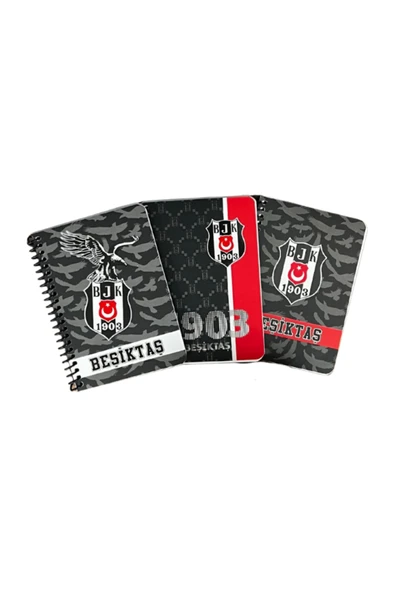 Timon Tmn Bloknot Beşiktaş Spr Krt Kapak A6 3'lü Set 108 ürün görseli 1