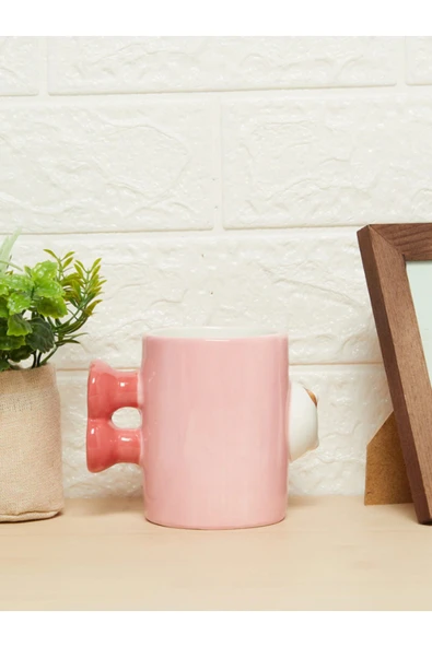 Tohana 3D Ayı Figürlü Seramik Kupa 438 ML - Resim 3