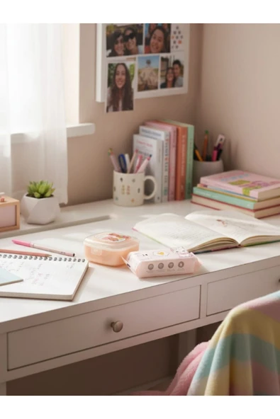 Dörtel Tedarik Capybara Bavul Tasarımlı Kokulu Kağıt Sabun ve Cep Boy Islak Mendil Hijyen Seti - Resim 3