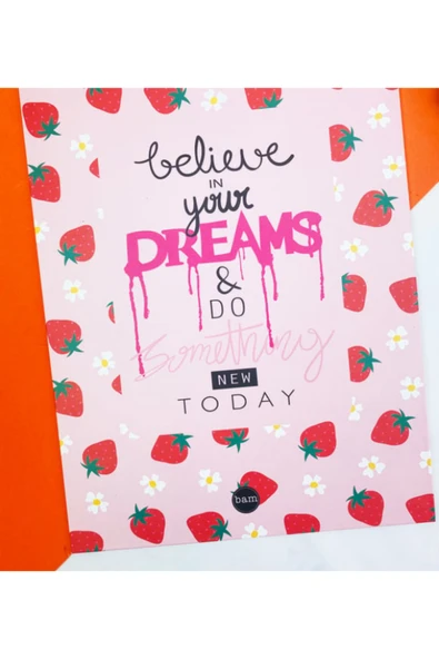 Dörtel Tedarik Çilek Tasarımlı Sekreterlik A4 - Resim 3