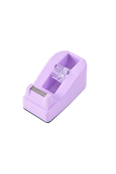 Ark Mini Yapışkan Bant Rulo Kesme Aleti, Doldurulabilir 18x20 mm Ev Okul Ofisi için Sarma Bandı Mor - Resim 2