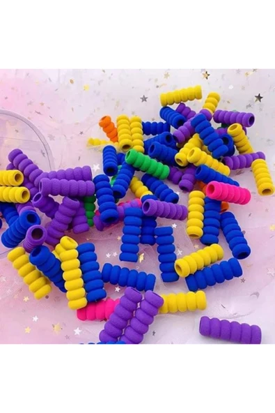 Fatih Kurşun Kalem Tutacağı Çocuk ve Yetişkinler için Sünger Kalem Kavrama Silikon Koruyucu 1 Adet - Resim 6