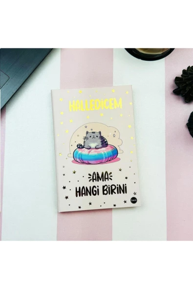 Dörtel Tedarik Halledicem Ama Hangi Birini V2 Tasarımlı Kırtasiye Seti - Resim 2