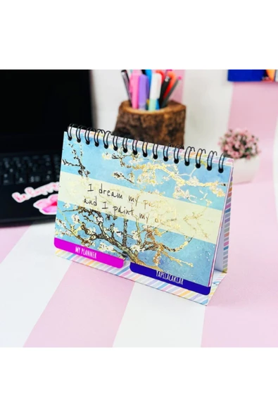 Dörtel Tedarik Badem Çiçeği Tasarımlı Konuşan Planner 1227 ürün görseli 1