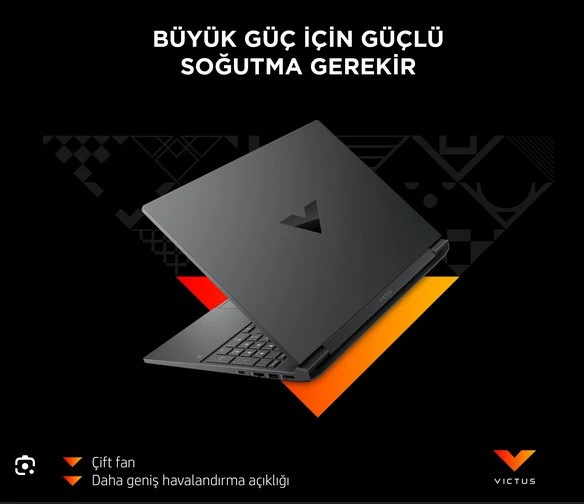 HP Victus 16-S0012NT 7Z585EA Ryzen 7 7840HS 16 GB 512 GB SSD RTX4050 16.1" Full HD Gaming Laptop - Resim 3