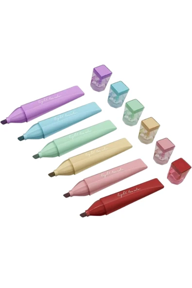 Bafix Fosforlu Kalem Kalem Tipi 6'lı Chosch CS-H816-6 - Resim 2