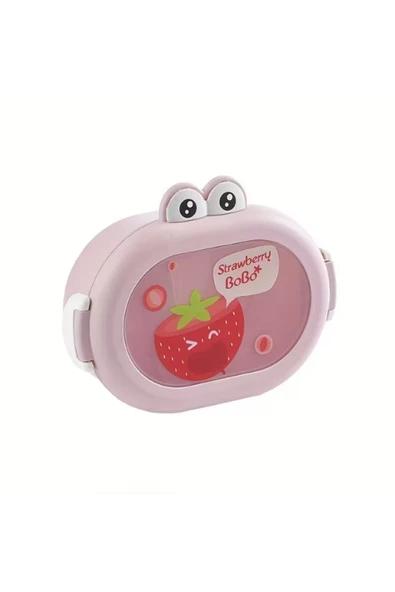 Dörtel Tedarik Karikatür Öğle Yemeği Kutusu, Okulda Gençler ve Çocuklar için Taşınabilir 2 Bölmeli Saklama Kabı ürün görseli 1