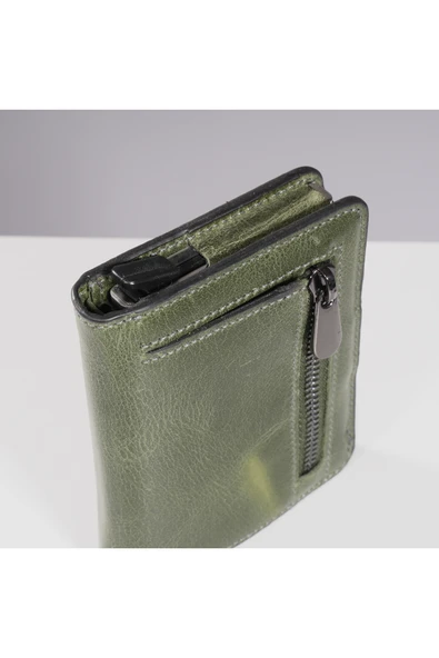 DEERDERİ Thyke Vintage Deri Cüzdan Kartlık - Resim 6