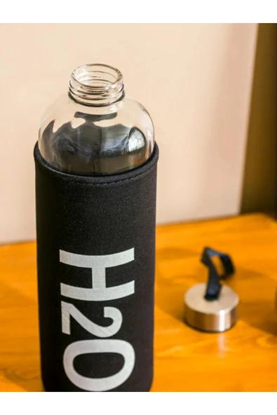 Tohana H2o Kılıflı Cam Matara 600 ML - Resim 2