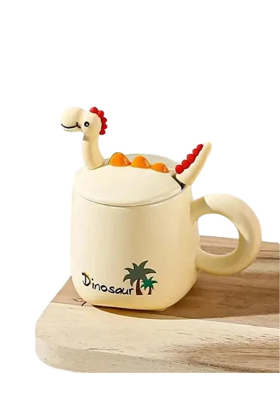 Dörtel Tedarik Dinazor Figürlü Seramik Kupa 1937 - Resim 3