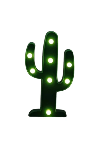 Dörtel Tedarik 3d Led Işıklı Gece Lambası Kaktüs Led Lamba - Resim 2