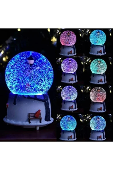 Tohana Romantik Aşk Orta Boy Işıklı Müzikli Sevgili Kar Küresi - Resim 5