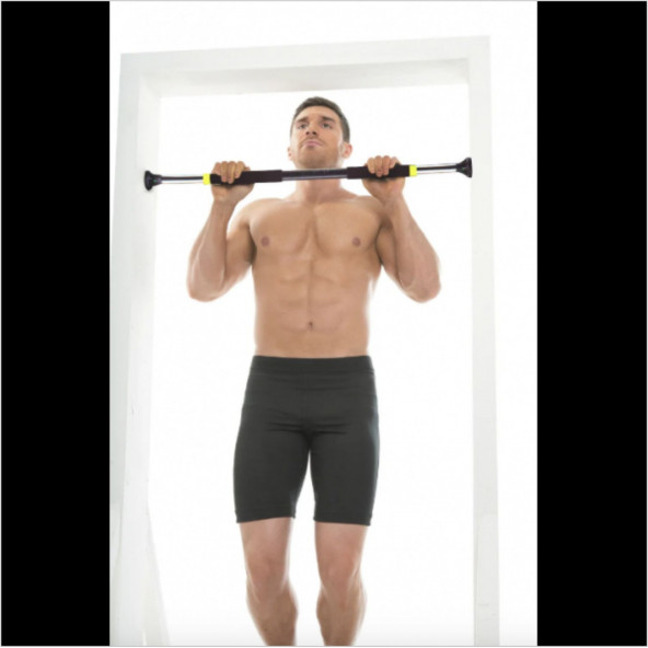 Sağlam Esnemez Paslanmaz Kaymaz Kapıya Göre Uzayıp Kısalabilen Kapı Bar Barfiks Barfix Barı Çubuğu - 5