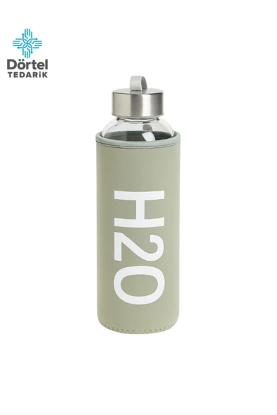 Tohana H2o Kılıflı Cam Matara 500 ML - Resim 2