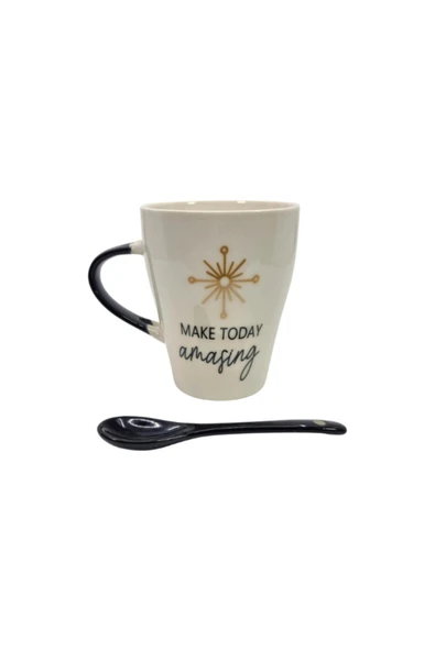 Tohana Motivasyon Hediyelik Kaşıklı Seramik Kupa - Resim 2