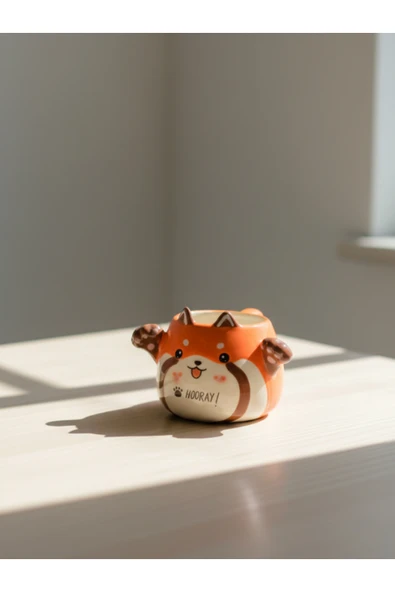 Tohana 3D Kucaklayan Hayvan Figürlü Seramik Kupa ürün görseli 1