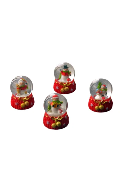 Tohana Cam sulu Mini Yılbaşı Küresi 7 cm - Resim 3