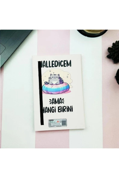 Dörtel Tedarik Halledicem Ama Hangi Birini V2 Tasarımlı Kırtasiye Seti - Resim 3