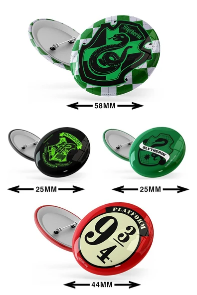 GiFi Rozet & Broş Harry Potter Slytherin Platform Warner Bros Lisanslı - Resim 5