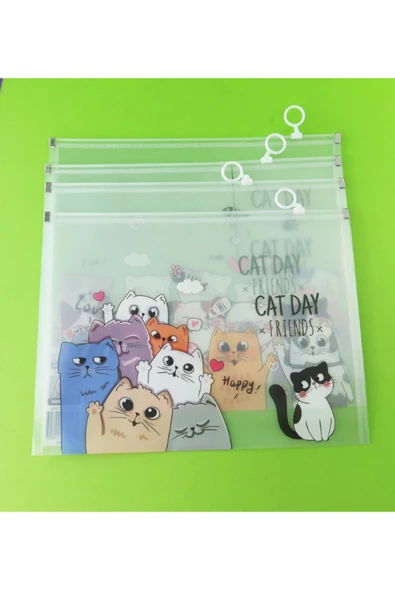 Dörtel Tedarik Kedi Tasarımlı A4 Dosya 1892 - Resim 4