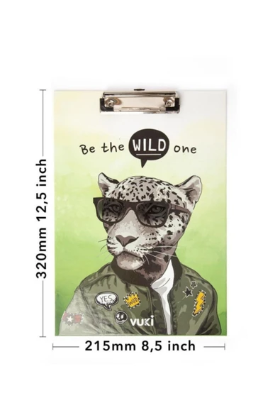 Dörtel Tedarik Be The Wild One Temalı Yeşil Sekreterlik - Resim 4