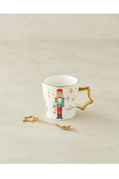 Tohana Kurşun Asker Yıldız Kaşıklı Porselen Kupa Star Solider 350 ML - Resim 7