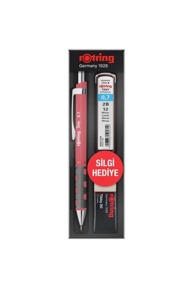 Rotring Tikky Versatil Gül 3 Lü Okul Seti Silgi Hediye ürün görseli 1