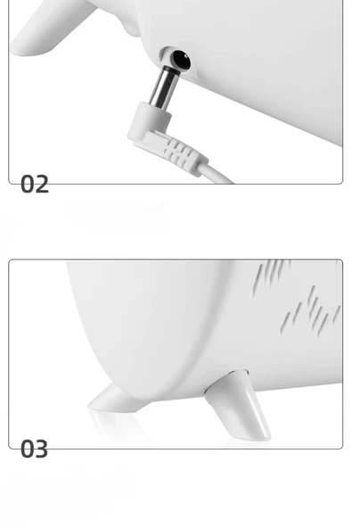 Leerfei V72 Ultrasonik Hava Nemlendirici - 280ml Alev Efektli Gece Lambası ve Oda Kokusu Difüzörü - Resim 5