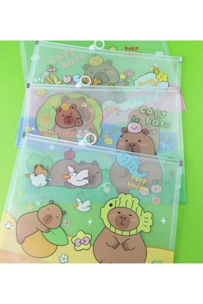 Dörtel Tedarik Capybara Tasarımlı A4 Dosya 1893 - Resim 5