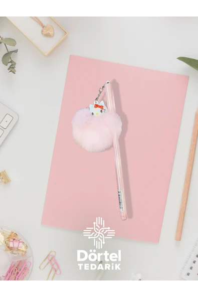 Dörtel Tedarik Hello Kity Peluş Tükenmez Kalem ürün görseli 1