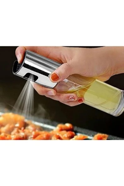 Tohana Zeytinyağı Cam Sprey Şişesi Sirke Yağ Püskürtücü Barbekü Sosu Yağdanlık 100ml - Resim 6