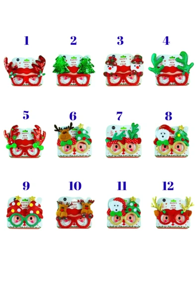 Bam Sevimli Figürlü Yılbaşı Gözlüğü 1738 ürün görseli 1