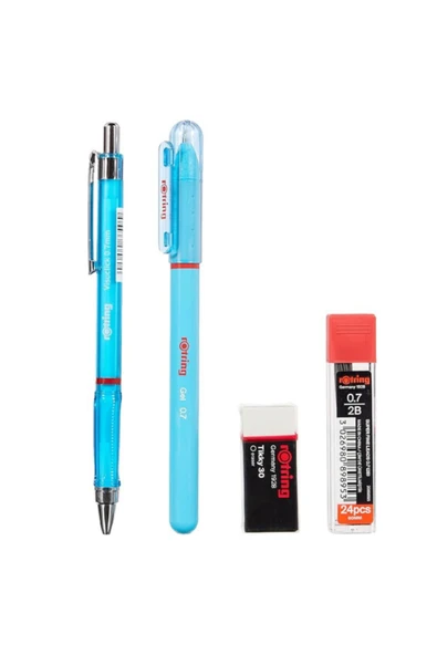 Rotring Okul Seti Visuclick+Jel 0.7 MM Mavi - Resim 2