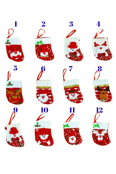 Bam Sevimli Figürlü Yılbaşı Çorabı 1739 ürün görseli 1