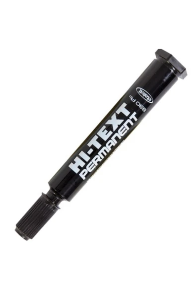 Hi-Text Markör Permanent Yuvarlak Uçlu Siyah 830Pb 12'Li - Resim 2