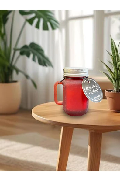 Dörtel Tedarik Kokulu Dekoratif Mum Kavanoz Bardak Şeklinde Mum ürün görseli 1