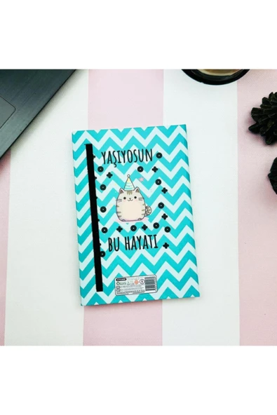 Dörtel Tedarik Yaşıyosun Bu hayatı V2 Tasarımlı Kırtasiye Seti - Resim 2