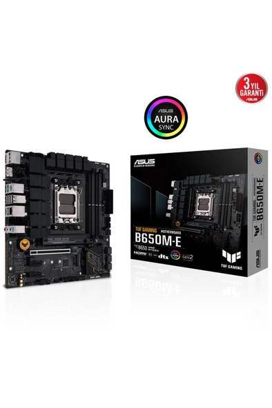 Asus TUF Gaming B650M-E AMD AM5 DDR5 Micro ATX Anakart Teşhir ürün görseli 1
