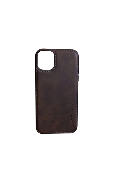 DEERDERİ Juno Iphone 11 Hakiki Deri Koruyucu Kılıf Koyu Kahverengi - Resim 2