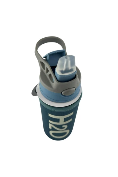 Tohana H2o Kılıflı Pipetli Cam Matara 500 ML - Resim 3