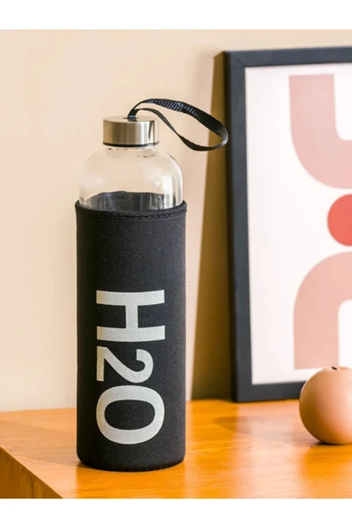 Tohana H2o Kılıflı Cam Matara 600 ML ürün görseli 1