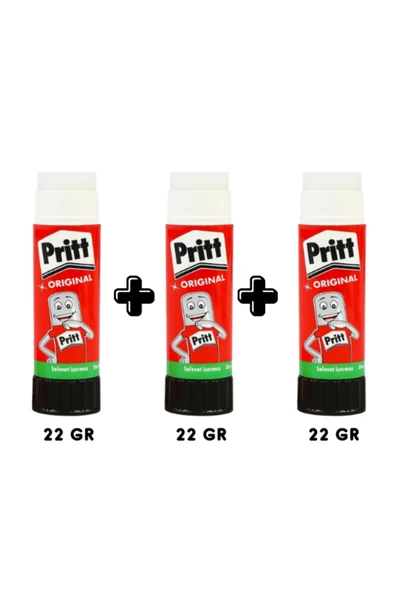Pritt Stick Yapıştırıcı 22 gr 3'lü Paket ürün görseli 1