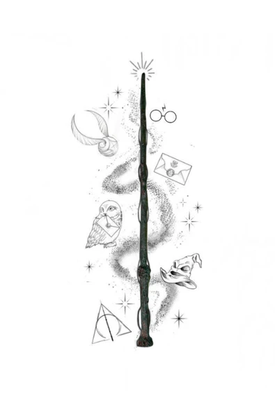 Dörtel Tedarik Harry Potter Asası Kahverengi - Resim 2