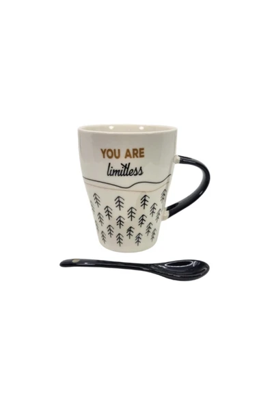 Tohana Motivasyon Hediyelik Kaşıklı Seramik Kupa - Resim 2