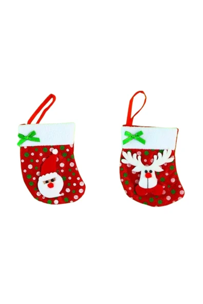 Bam Sevimli Figürlü Yılbaşı Çorabı 1739 - Resim 8