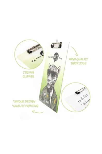 Dörtel Tedarik Be The Wild One Temalı Yeşil Sekreterlik - Resim 3