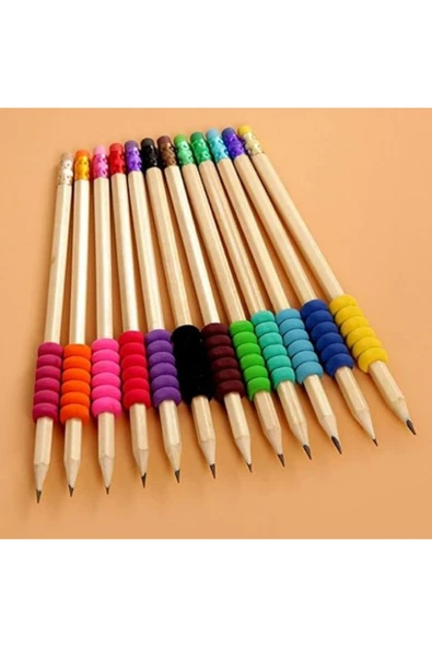 Fatih Kurşun Kalem Tutacağı Çocuk ve Yetişkinler için Sünger Kalem Kavrama Silikon Koruyucu 1 Adet ürün görseli 1