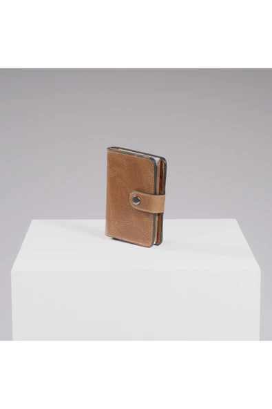 DEERDERİ Thyke Vintage Deri Cüzdan Kartlık - Resim 3