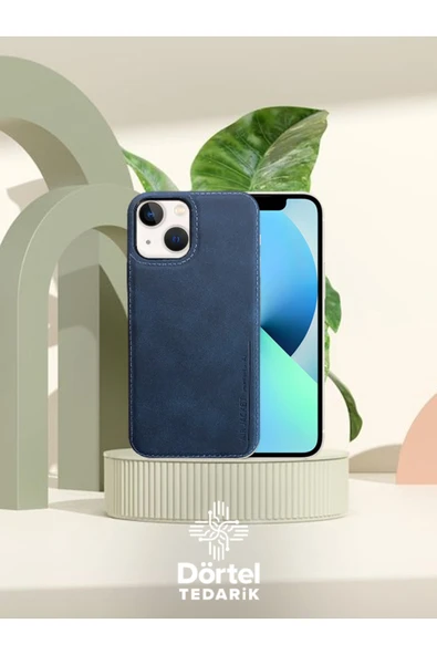 DEERDERİ Juno İphone Hakiki Deri Koruyucu Kılıf Uyumlu Iphone 13/14/15 ürün görseli 1