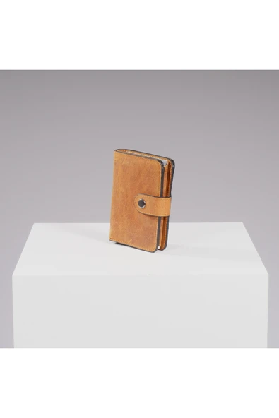 DEERDERİ Thyke Vintage Deri Cüzdan Kartlık - Resim 3